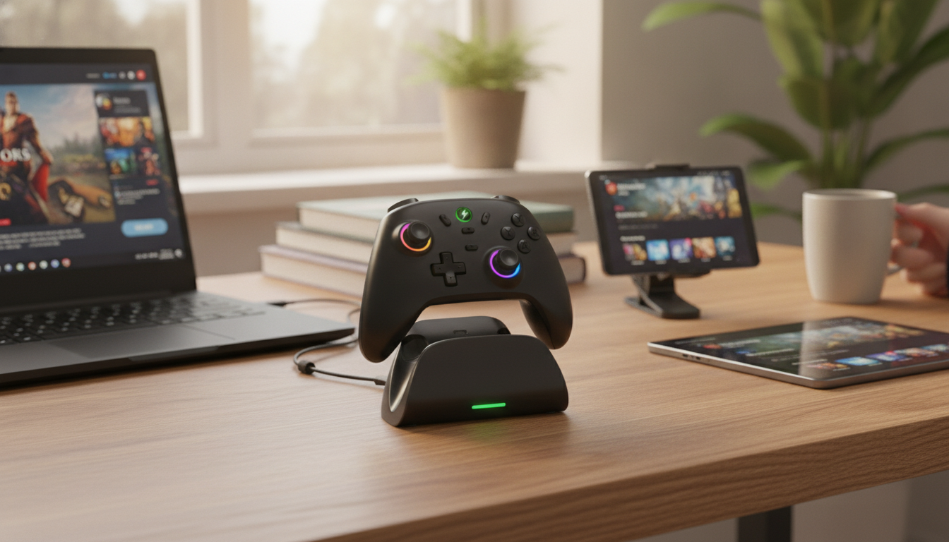 Hall-Effect Wireless Gamepad + Dock: Setup & Compatibility