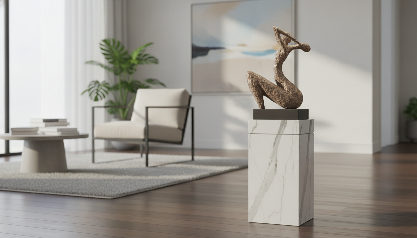 Modern Abstract Resin Floor Sculpture for Statement Decor